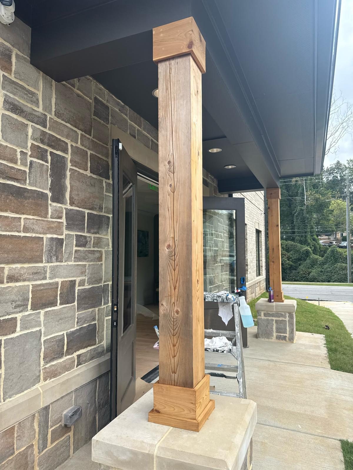 Exterior entry work