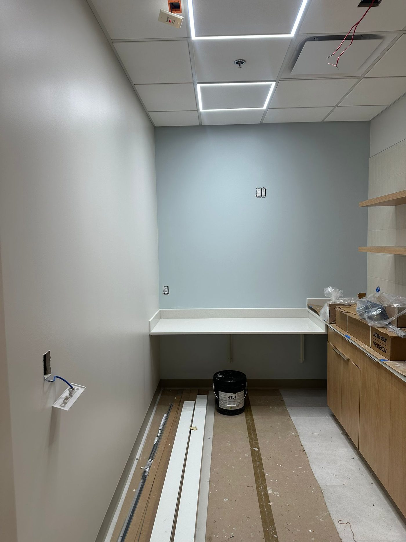 Interior finish work