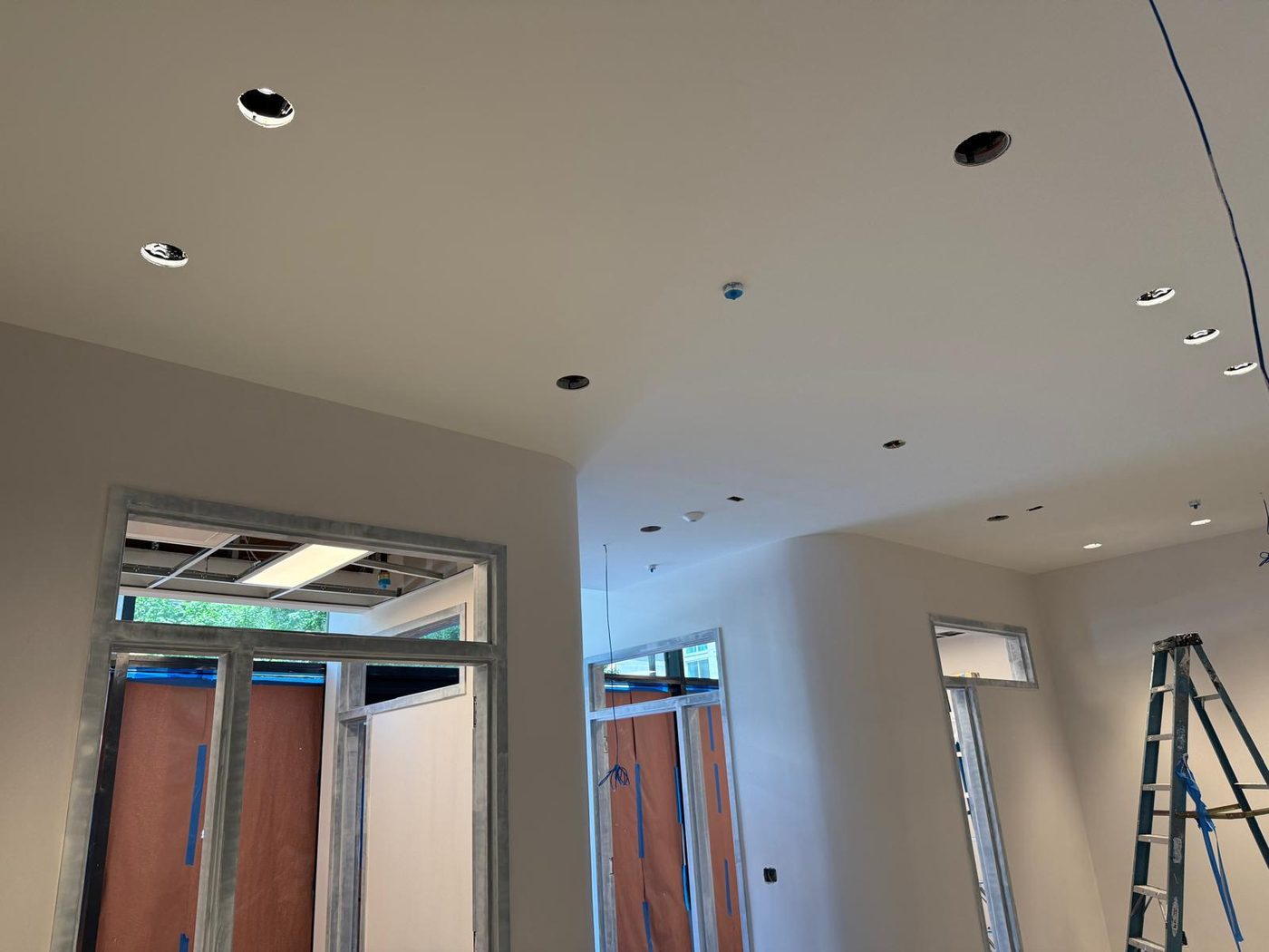 Interior painting — ceilings and openings